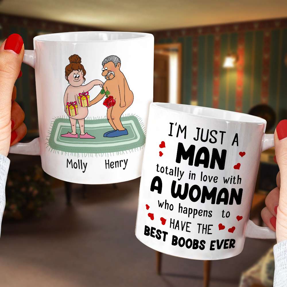Best B**bs Ever, Personalized Funny Old Couple Mug 02NTDT040323HN