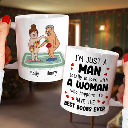 Best B**bs Ever, Personalized Funny Old Couple Mug 02NTDT040323HN
