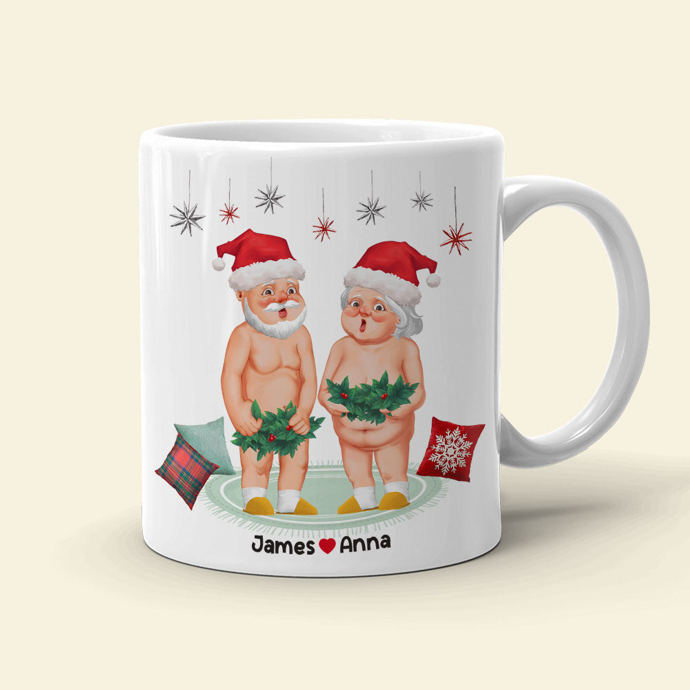 I Want To Hold Your Hand, Couple Gift, Personalized Mug, Old Couple Coffee Mug, Christmas Gift