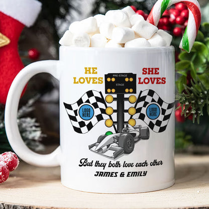 But They Both Love Each Other, Couple Gift, Personalized Mug, Racing Couple Mug 03HUTI091023 021123