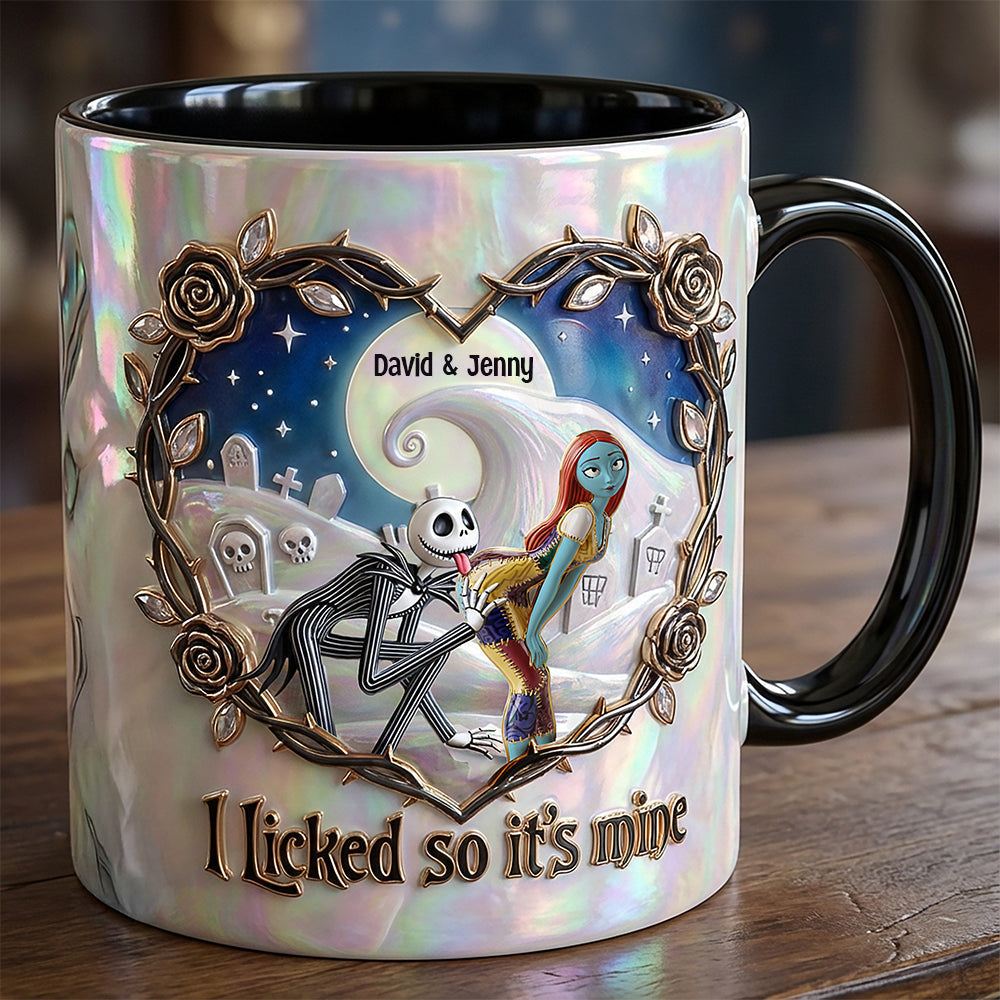 Spooky I Licked It So It's Mine - Personalized Accent Mug - Gift For Couple, Fan Movies HH01