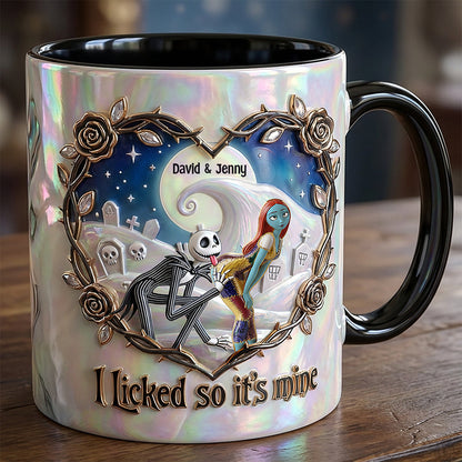 Spooky I Licked It So It's Mine - Personalized Accent Mug - Gift For Couple, Fan Movies HH01