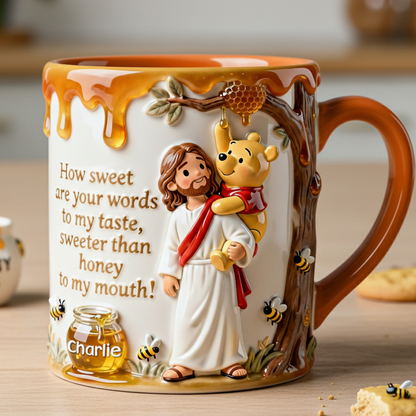 DSNY Honey Bear Sweeter Than Honey - Personalized Accent Mug - Gifts For Christians, Fan Movies HH01