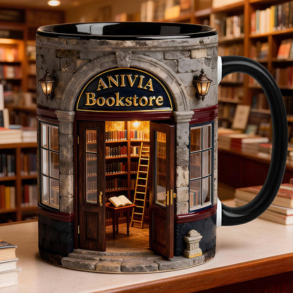 My Bookstore - Personalized Accent Mug - Gifts For Book Lovers HH01