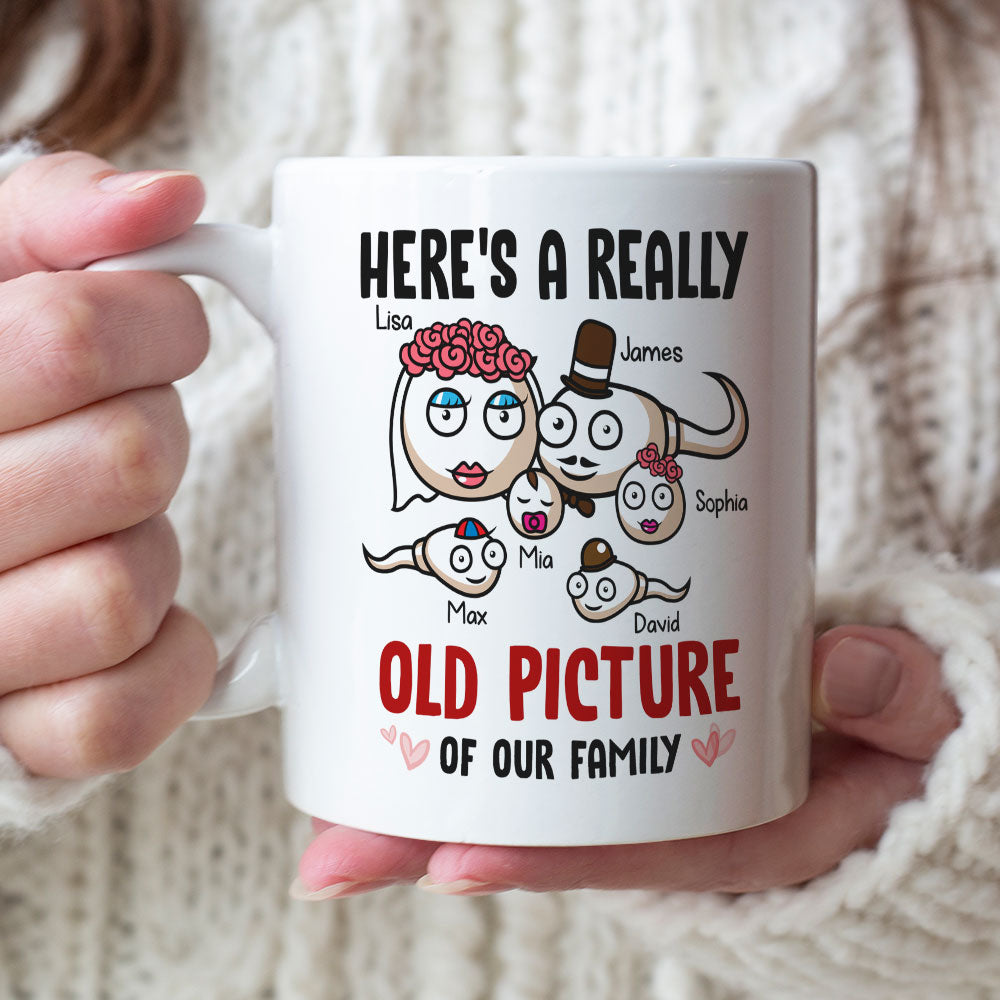 Here's A Really Old Picture Of Our Family - Personalized Family Mug - Gift For Family