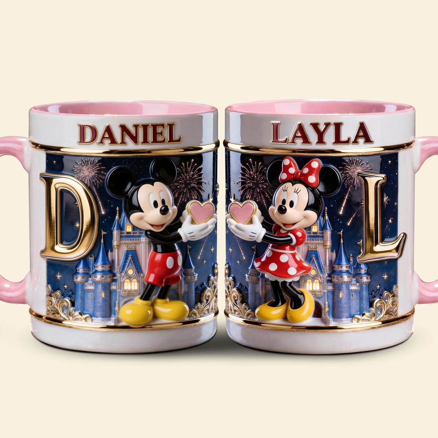 MkMo Magic Mouse With Alphabet - Personalized Accent Mug - Gift For Couple, Fan Movies HH01