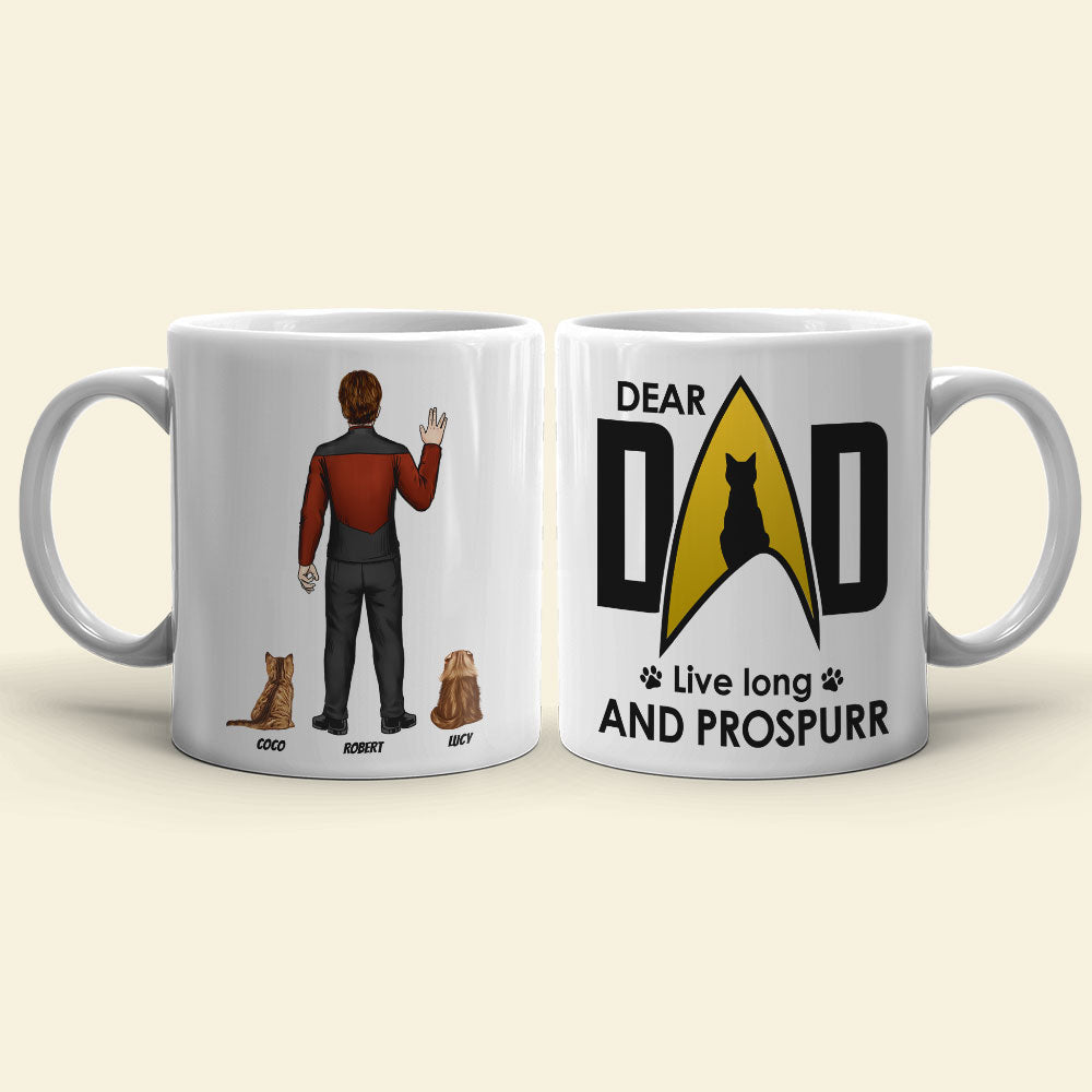 Dear Dad Live Long And Prospurr 06HTTI170523HH Personalized Mug