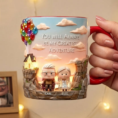 DSNY You Will Always Be My Greatest Adventure - Personalized Accent Mug - Gift For Couple, Fan Movies HH01