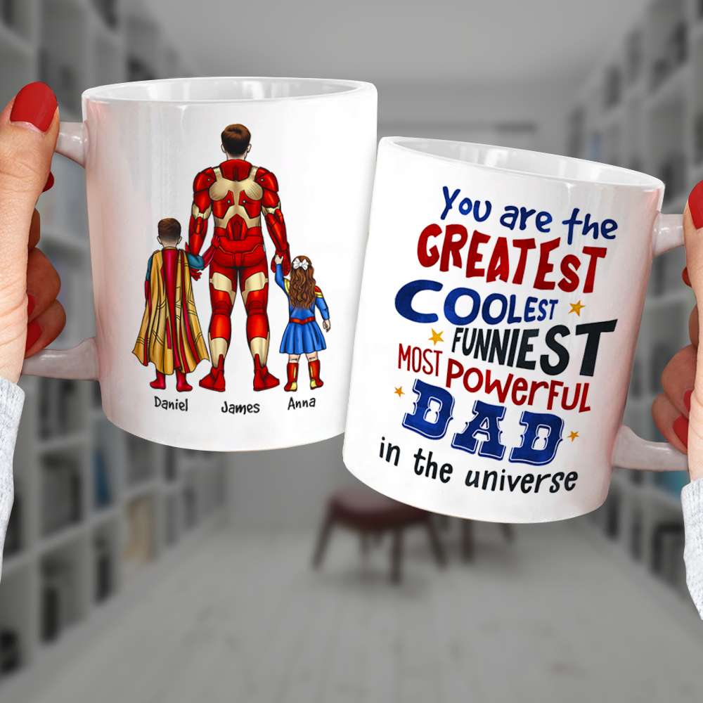 Super Dad In Universe - Personalized Coffee Mug