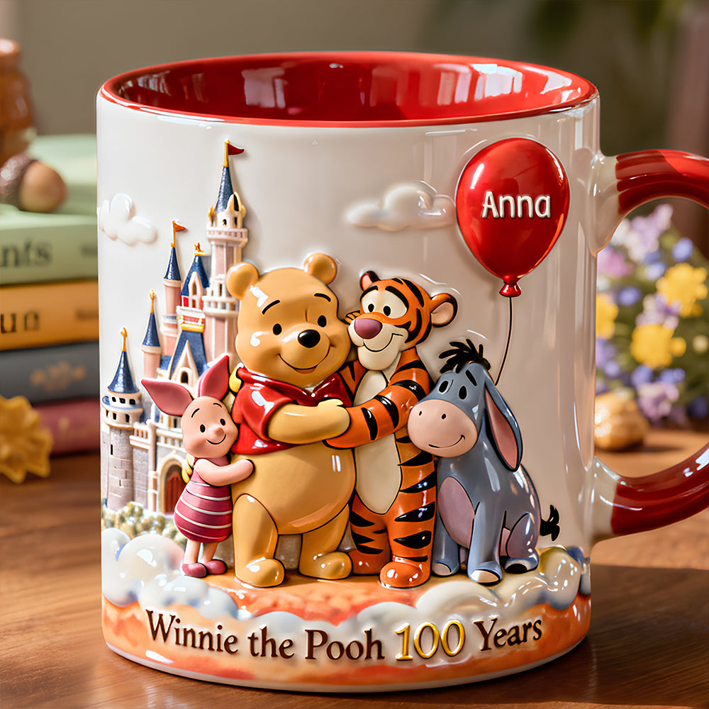 DSNY 100th Anniversary Honey Bear With Friends - Personalized Accent Mug - Gift For Fan Movies HH01