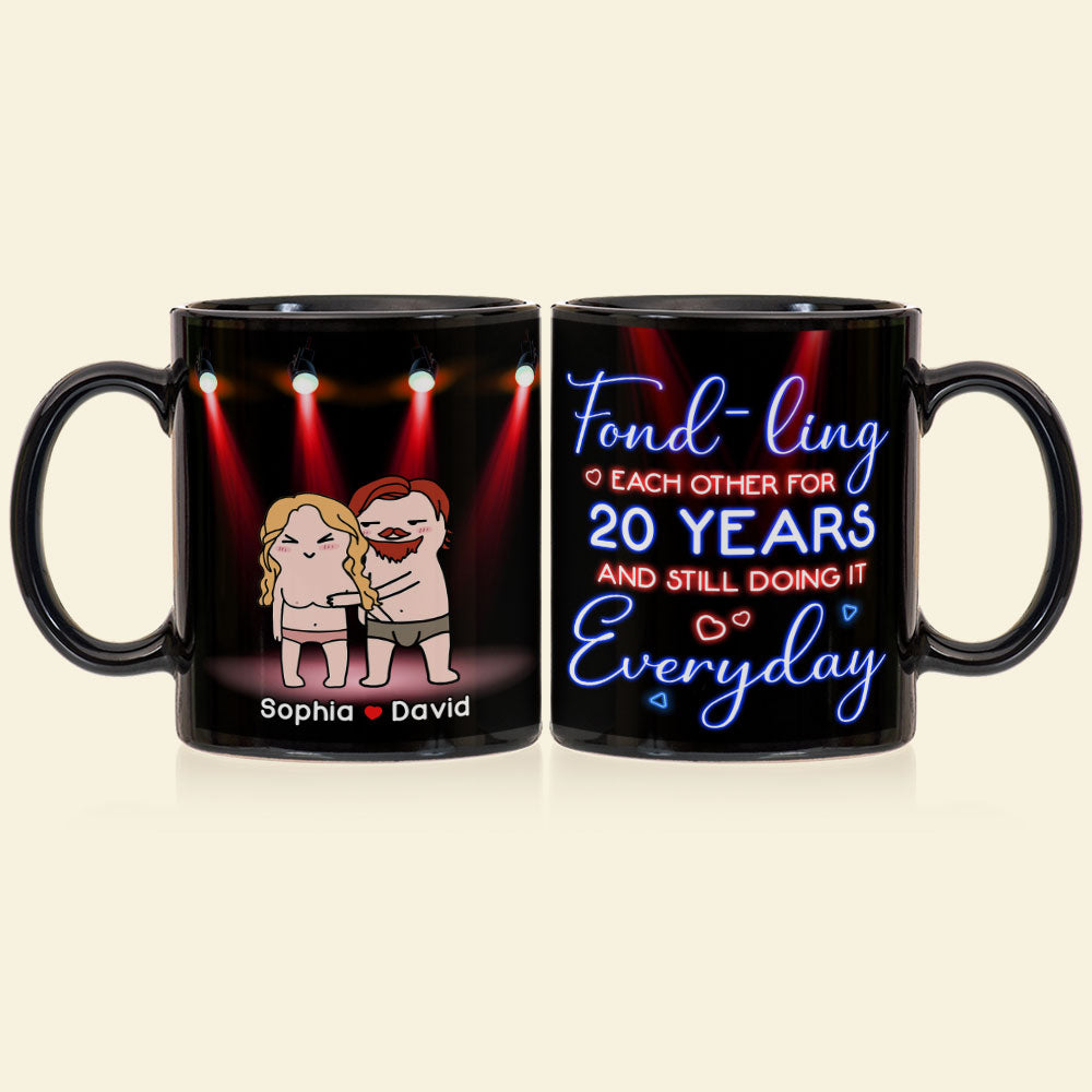 Fond-ling Each Other For Years - Personalized Mug - Gift For Funny Couple