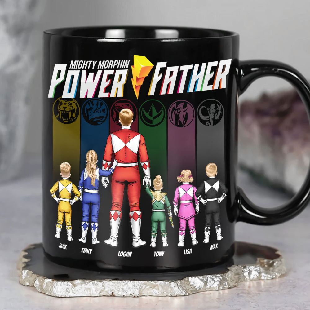 Gift For Dad Mug 05HUTI020623HH Personalized Family Black Mug