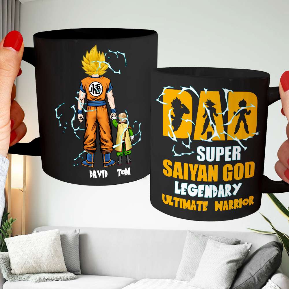 The Power Of Family 03QHDT051223HH Personalized Coffee Black Mug, Gifts For Dad