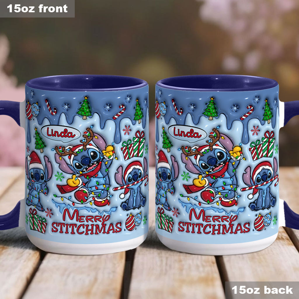 Sti Merry Stichmas- Personalized Accent Mug - Christmas Gift For Fan Movies HH01
