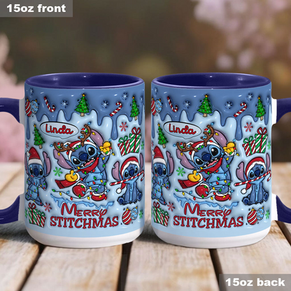 Sti Merry Stichmas- Personalized Accent Mug - Christmas Gift For Fan Movies HH01