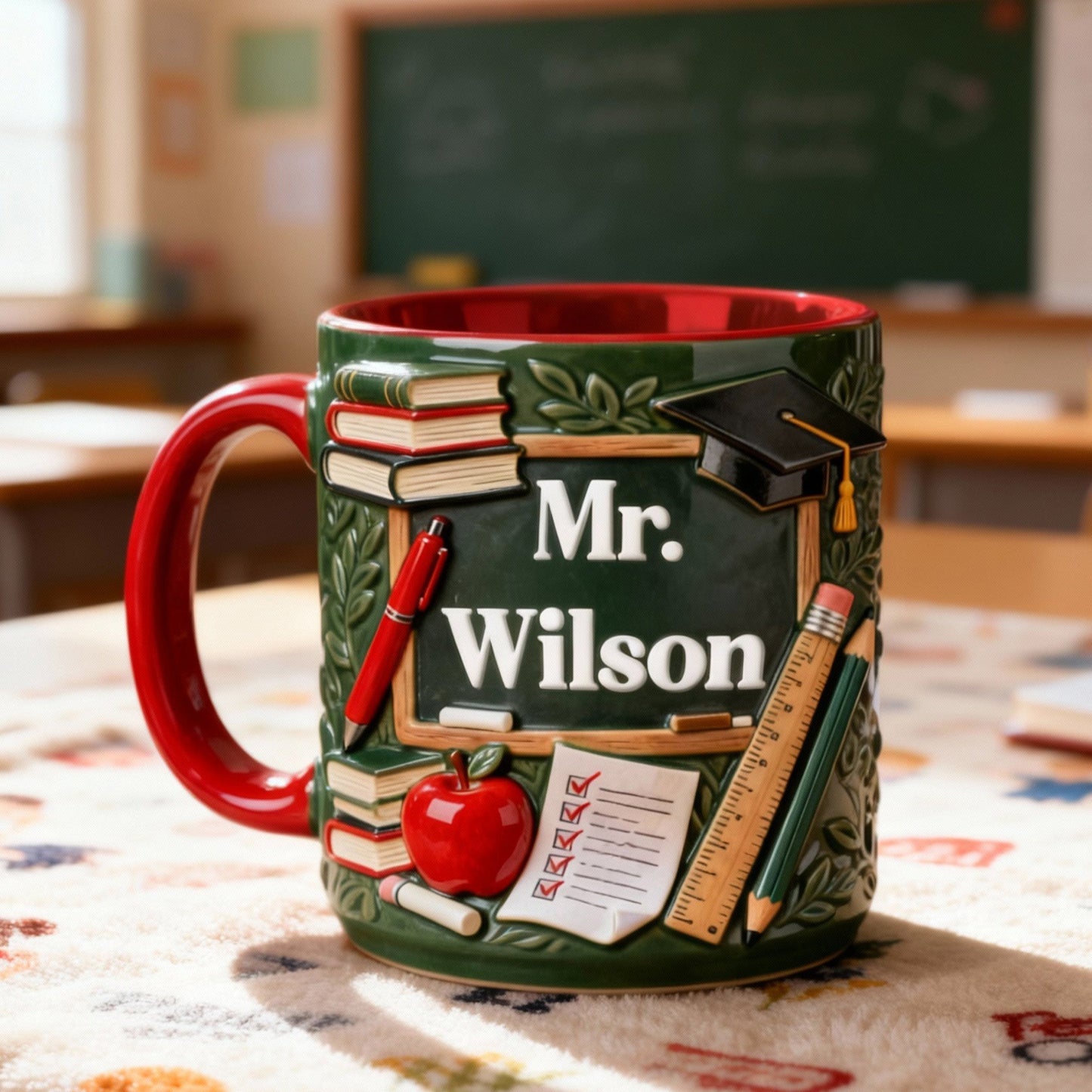 Teacher Appreciation - Personalized Accent Mug - Gift For Teachers NL122