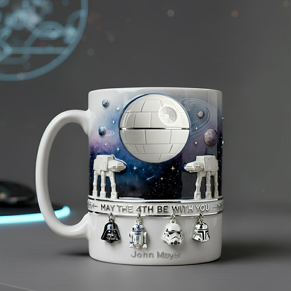 Stwa May The 4th Be With You - Personalized White Mug - Gift For Fan Movies HH01