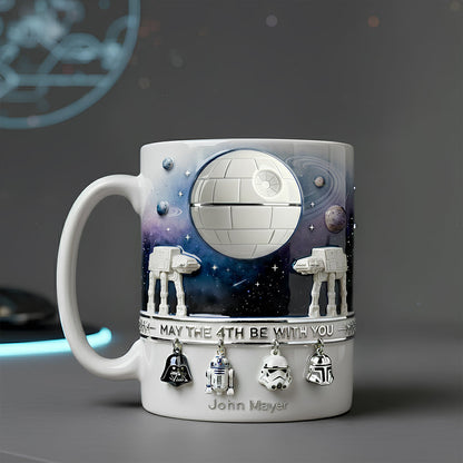 Stwa May The 4th Be With You - Personalized White Mug - Gift For Fan Movies HH01