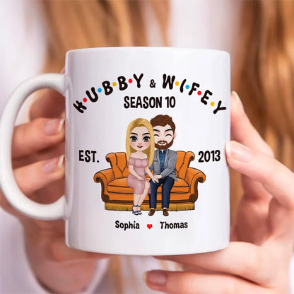 Couple, Hubby And Wifey, Personalized Mug, Gift For Couple, 02NADT130723HH
