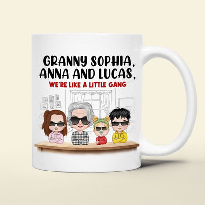 Personalized Gifts For Grandma Coffee Mug We're Like A Little Gang