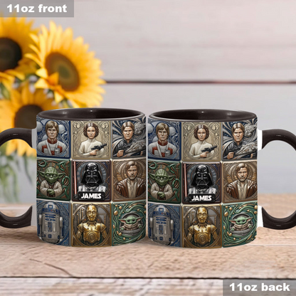 Stwa May The Force Be With You - Personalized Accent Mug - Gift For Movie Fans NL122