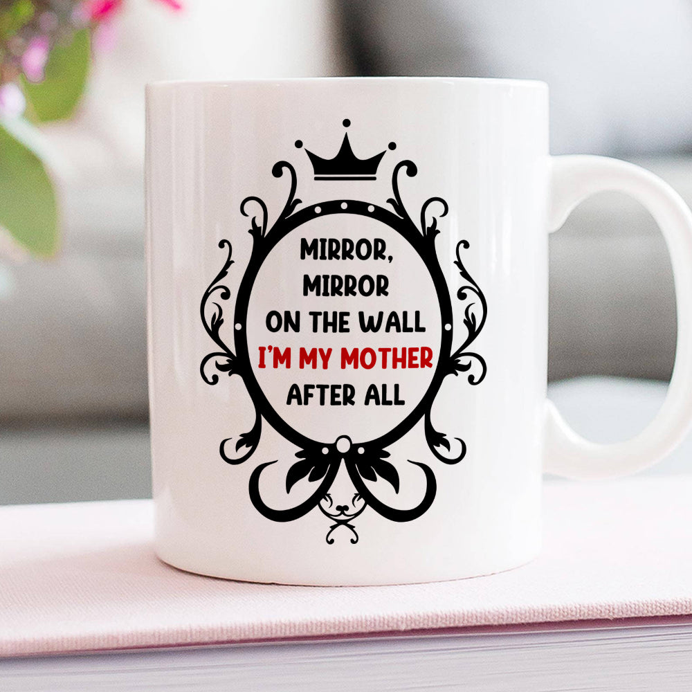 Gift For Mom, Personalized White Mug Accent Mug Wine Tumbler, Mom And Kid Mug, Mother's Day Gift