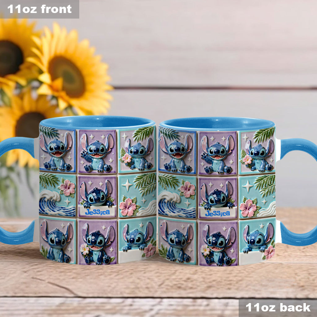Sti Ohana Mans Family - Personalized Accent Mug - Christmas Gift For Movie Fans NL122