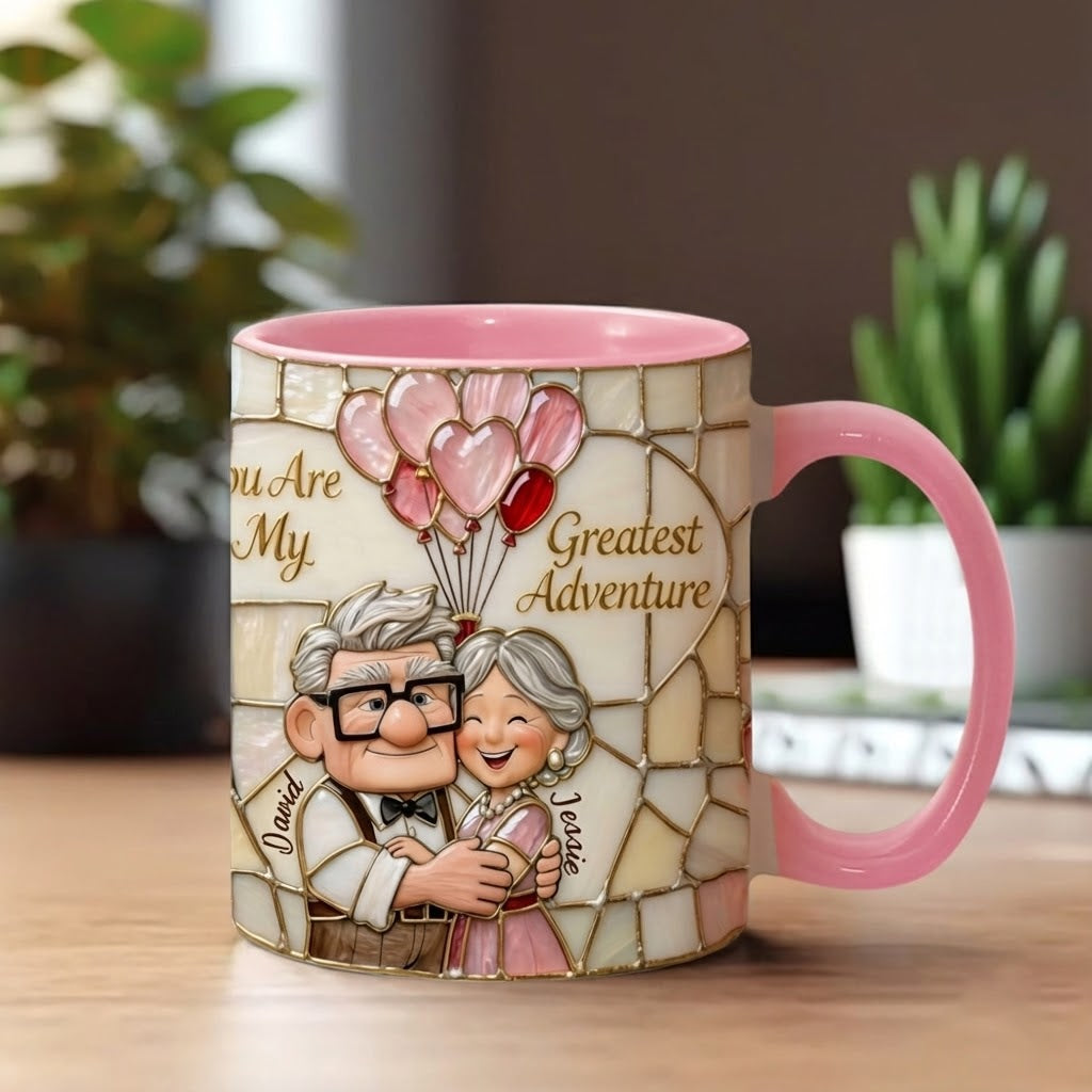 DSNY You Are My Greatest Adventure - Personalized Accent Mug - Gift For Couple, Fan Movies, Christmas, Valentine HH01