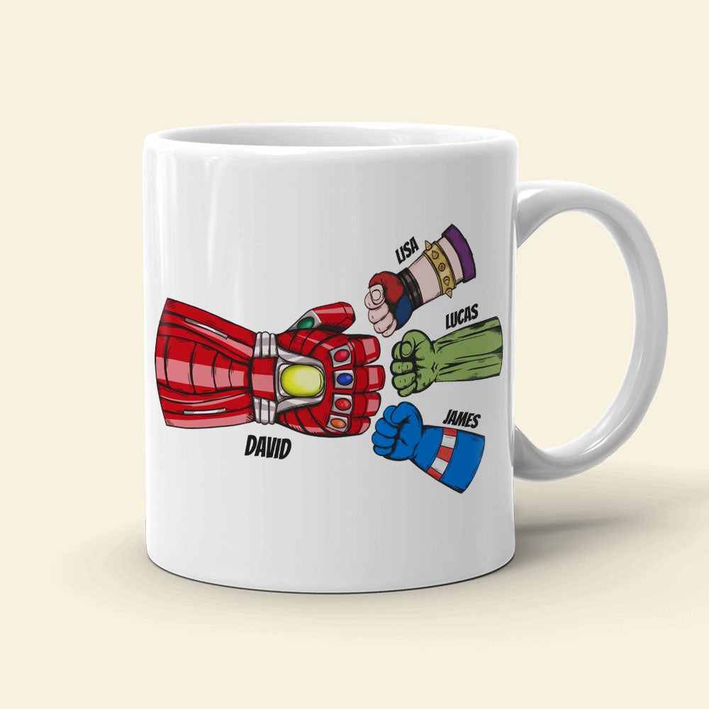 They Call Me Legendaddy, Gift For Dad, Personalized Mug, Fist Bump Dad Mug 04DNTI220523HA