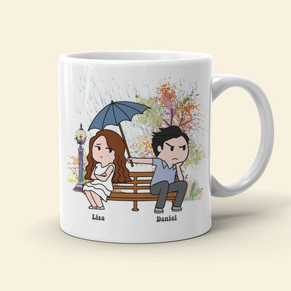 Love Is Caring For Each Other Even When You're Angry Personalized Coffee Mug Gift For Couple