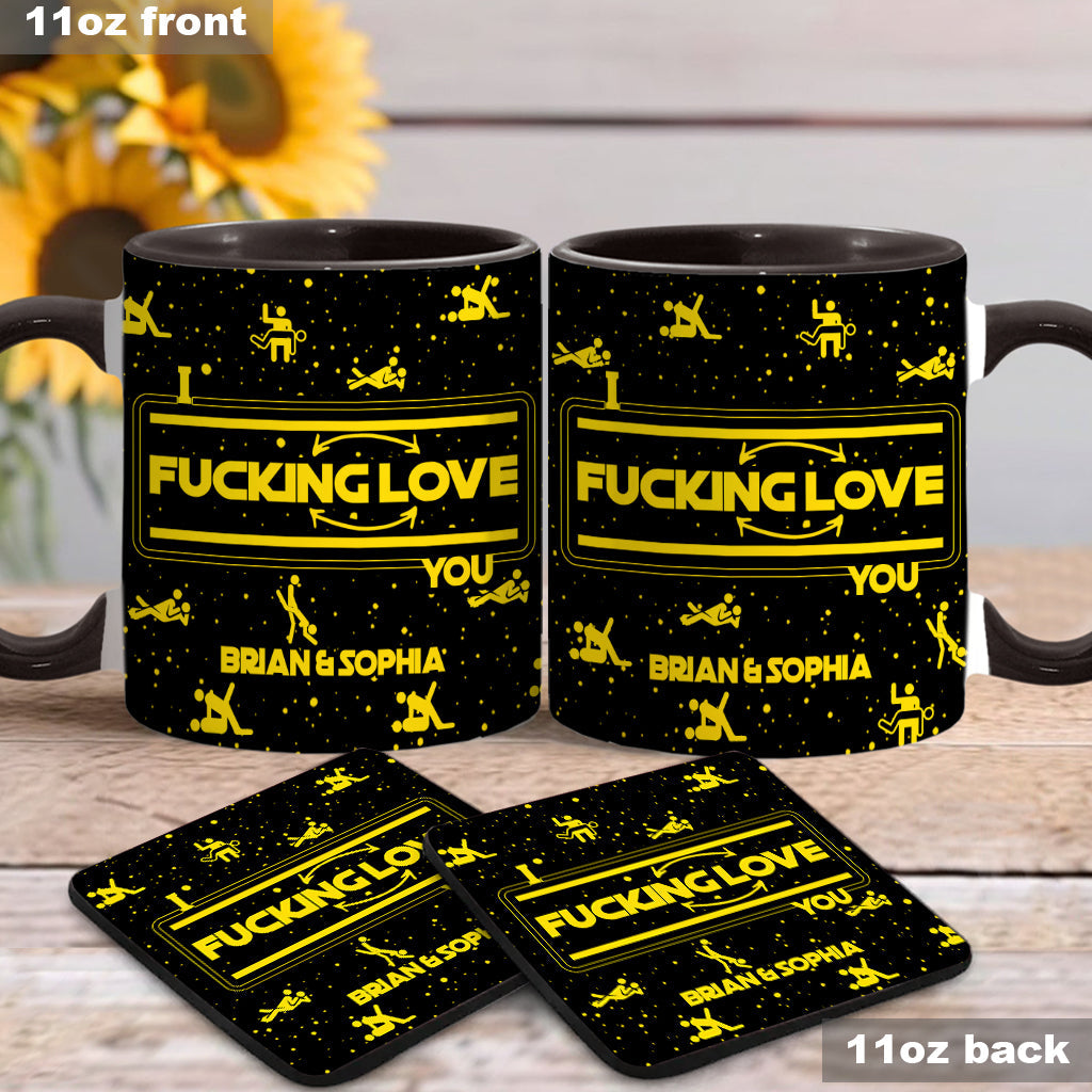 I F*cking Love You - Personalized Accent Mug - Gift For Couples NL122