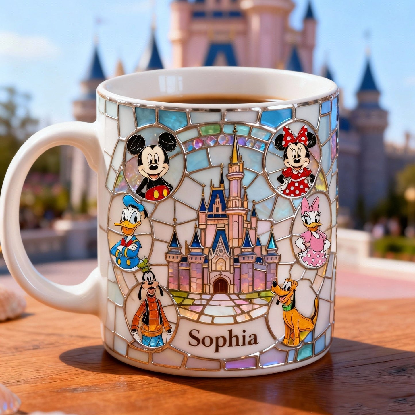 MkMo Magic Mouse Enchanted World - Personalized Ceramic Mug - Gift For Movie Fans NL122