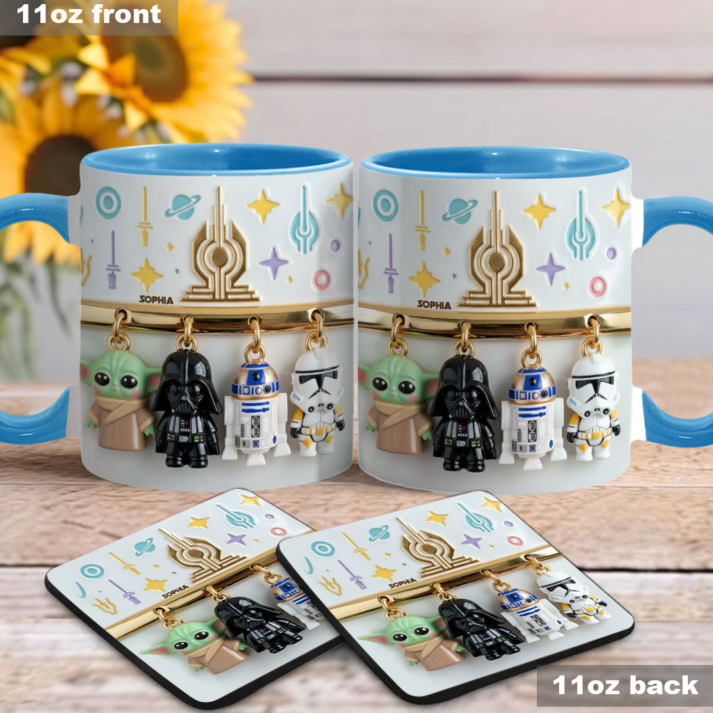 Stwa Galaxy Star Characters - Personalized Accent Mug - Gift For Movie Fans NL122