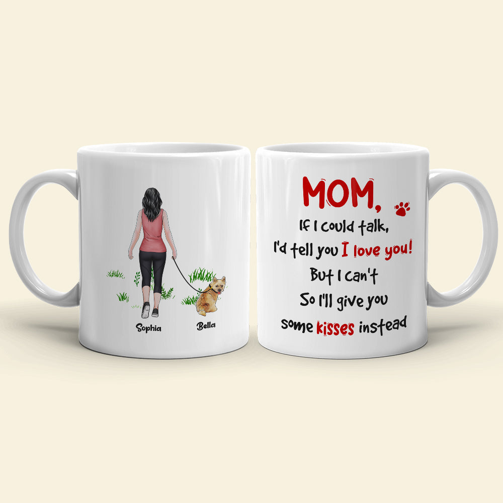 I'd Tell You I Love You, Dad Mom Pet Lover Personalized Coffee Mug White Mug, Gift For Dad Mom
