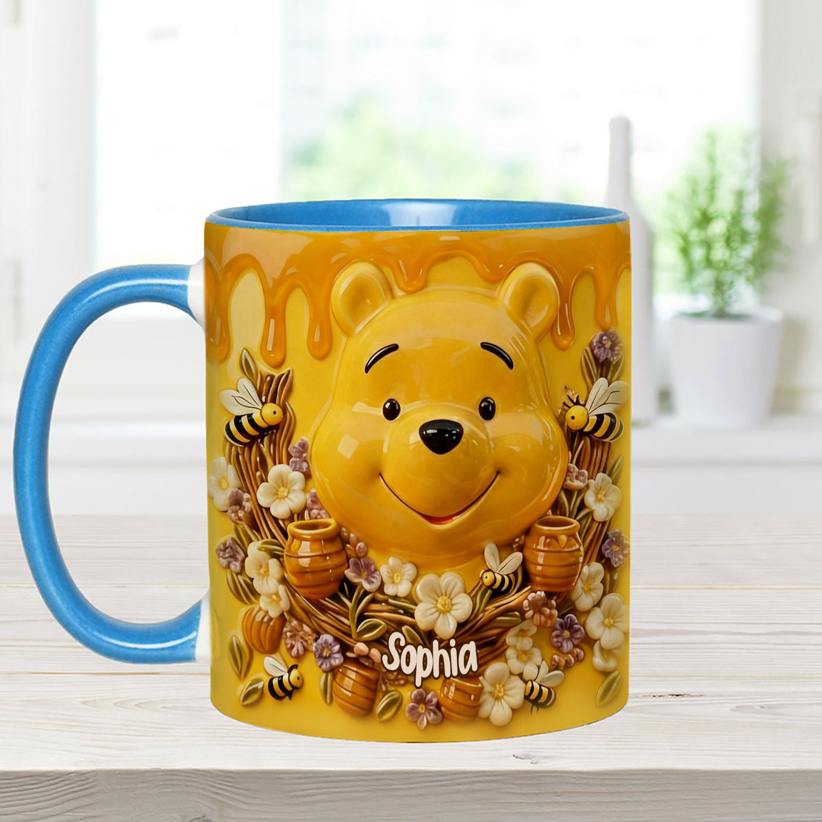 DSNY Honey Bear Celebrate Our 100 Years Of Friendship - Personalized Accent Mug - Gift For Movie Fans NL122