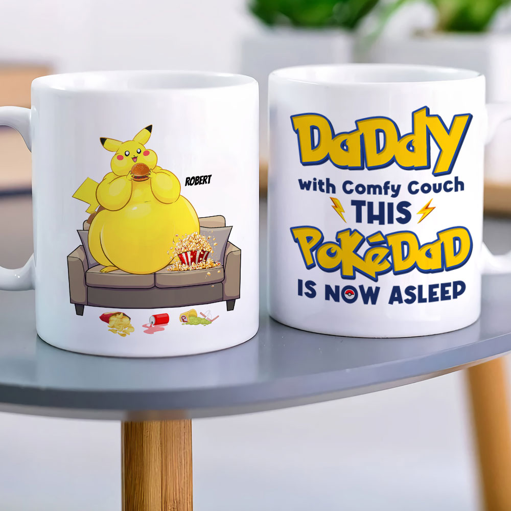 Personalized Gifts For Dads Coffee Mug Daddy With A Comfy Couch 01KATI310124