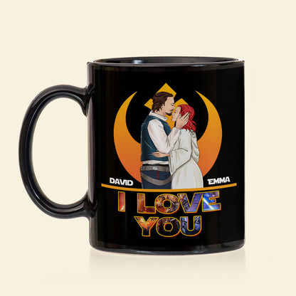 I Love You, Gift For Couple, Personalized Mug, Couple Kissing Mug, Couple Gift 06HUTI270423TM
