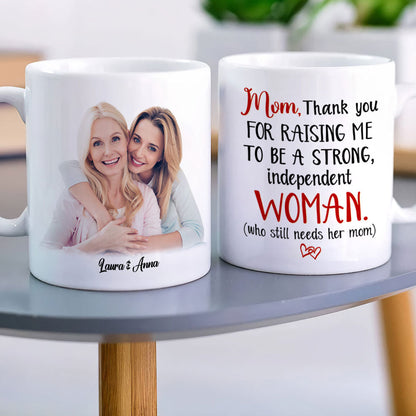 Custom Photo Gifts For Mothers Coffee Mug Mom Thank You For Raising Me