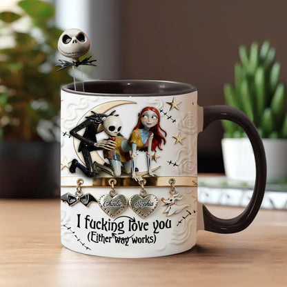 Spooky I F*cking Love You - Personalized Accent Mug - Gift For Couple, Fan Movies, Christmas, Valentine HH01