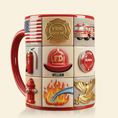 Firefighter Coffee Accent Mug - Personalized Gifts For Firefighter Coffee Mug 03TOTI311025