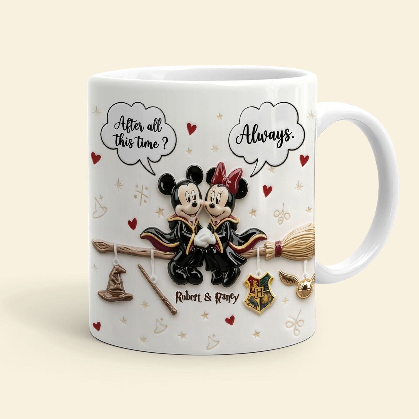 MkMo x Hapo Magic Mouse After All This Time Always - Personalized Edge-To-Edge Mug - Gift For Couples, Movie Fans NL122