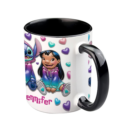Sti Ohana Means Family - Personalized Accent Mug NL122