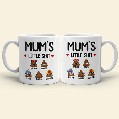 Family Funny Kids, Mom And Children White Mug 02DTDT100323