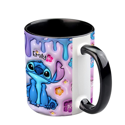 Sti Ohana Means Family - Personalized 3D Effect Accent Mug NL122