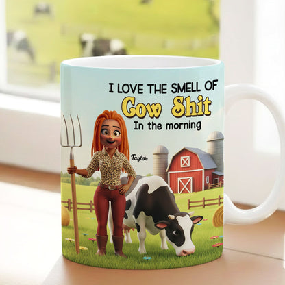 Cow Farmer Coffee Mug - Personalized Gifts For Farmer Coffee Mug 04NATI251125