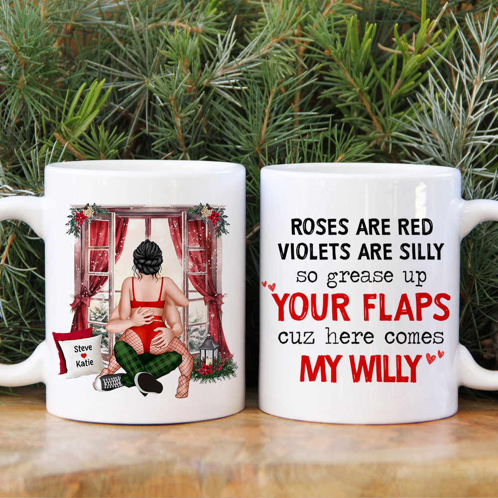 Christmas Gifts, Horny And Sexy All The Time, Personalized Mug, Funny Couple