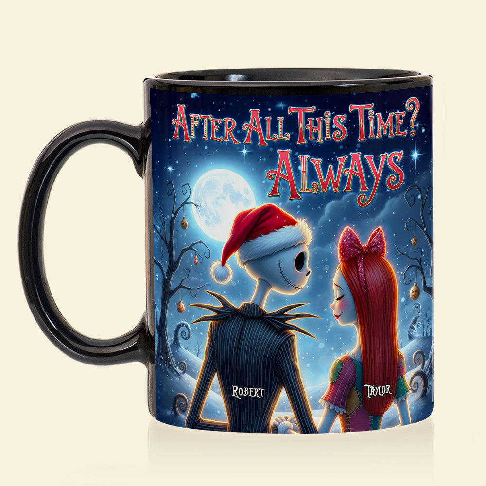 Spooky After All This - Personalized Black Ceramic Mug - Gift For Couple HH01