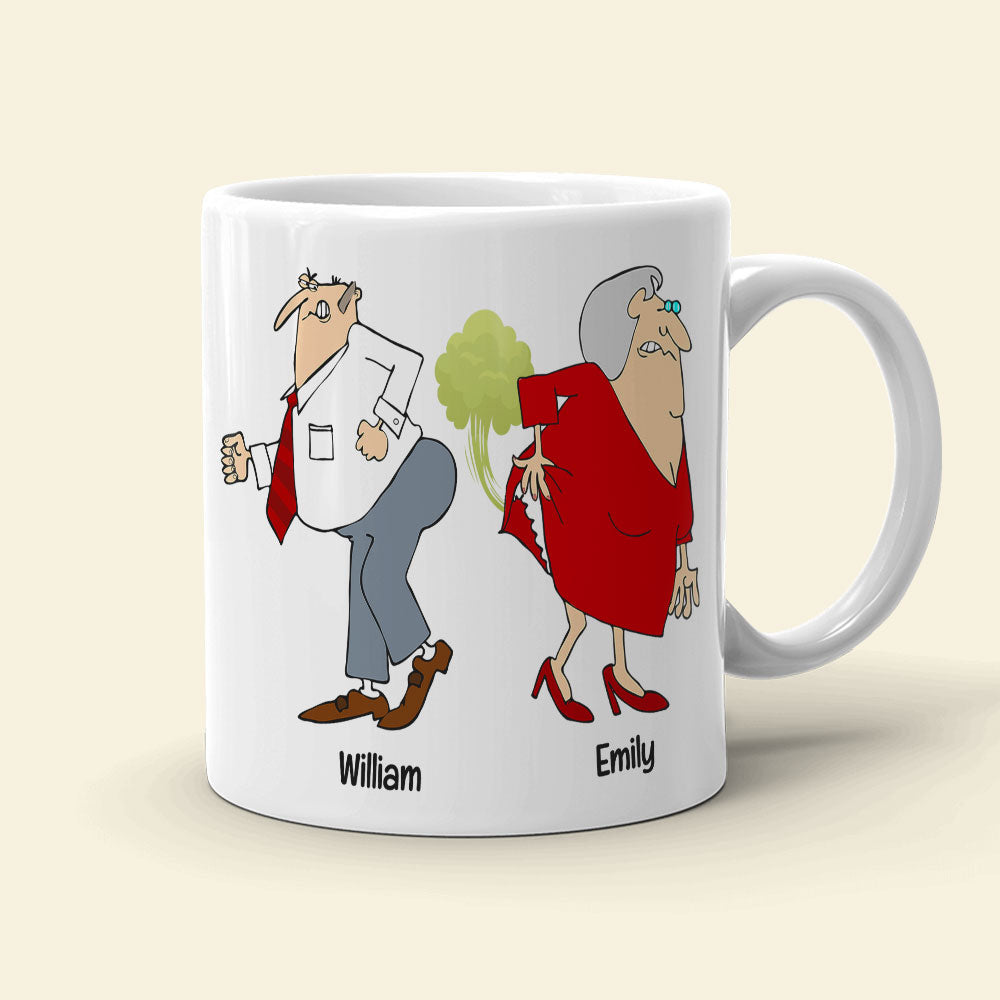 Your Farts Stink Personalized Couple Mug, Gift For Couple
