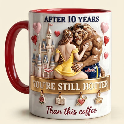 DSNY You're Still Hotter Than This Coffee - Personalized Accent Mug - Gift For Couple, Fan Movies, Anniversary HH01