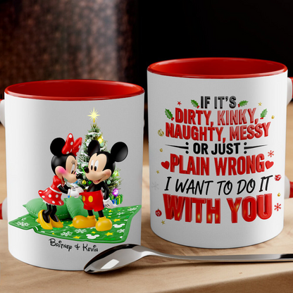 MkMo Naughty Love Magic Mouse - Personalized Accent Mug - Gift For Couples NA94